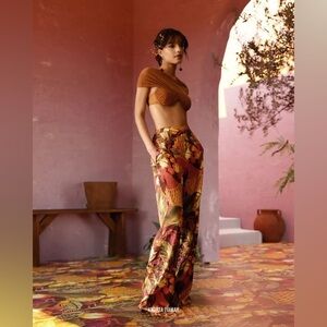 Andrea Iyamah Multicolor Patterned Pants